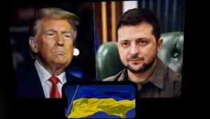 Volodymyr Zelenskyy and Donald Trump